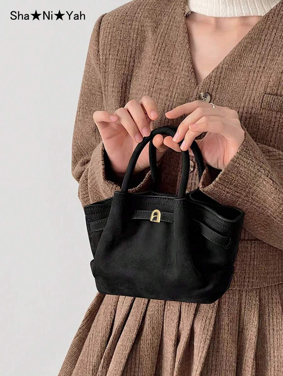 SHEIN شنطة دلو ميني أنيقة أسود