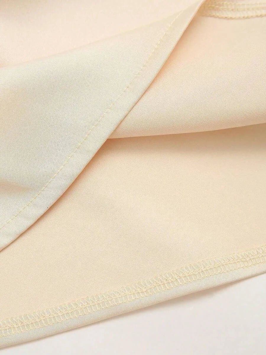 SHEIN Franclia A-Line تنورة نسائية ساتان طويلة بقصة  أنيقة من