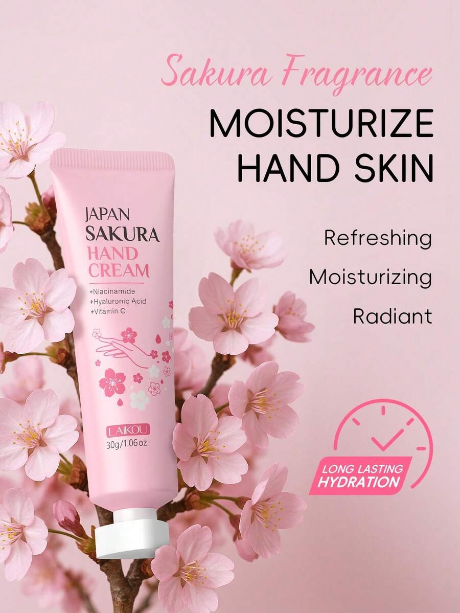 LAIKOU مجموعة كريم يد بنكهة الكرز – 8 قطع