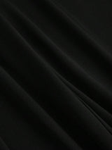 SHEIN Sweetra  بنطلون مطوي واسع الأرجل من جاكار