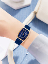 SHEIN ساعة يد نسائية كورية كوارتز بطراز كاجوال