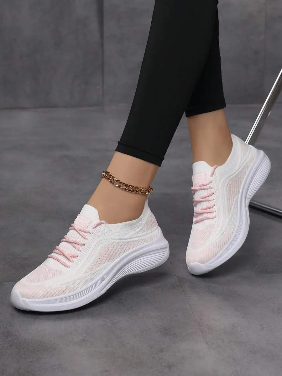 SHEIN أحذية نسائية شبكية ملونة بسيطة وعصرية ومريحة