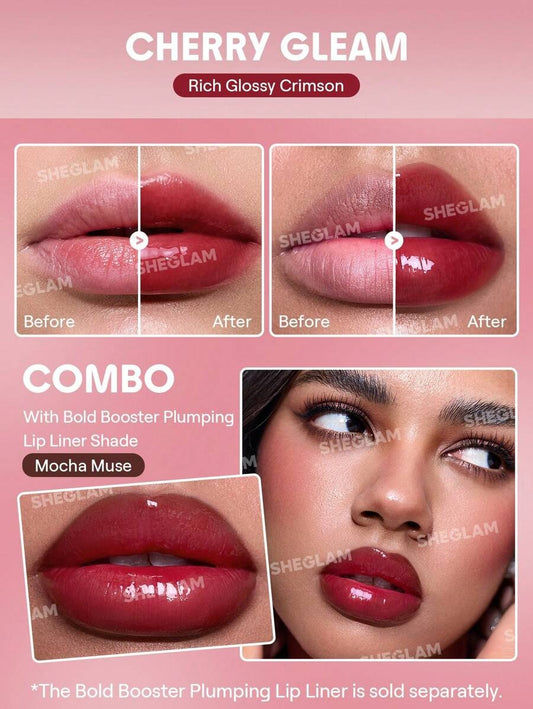 SHEGLAM Bold Booster  Toffee Kiss ملمع شفاه بلون توفي