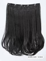 SHEIN وصلة شعر مستقيم 14 بوصة بلون أسود