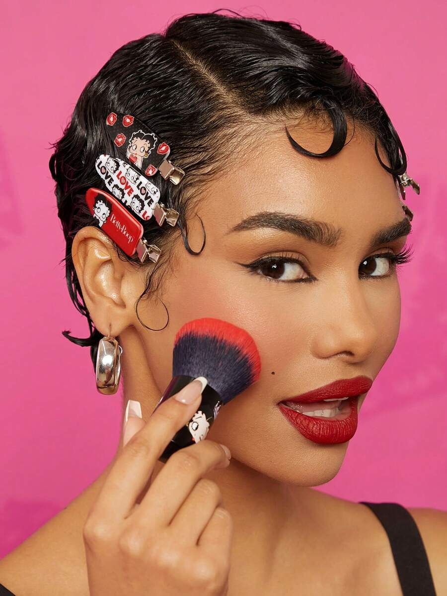 SHEIN Betty Boop  مشابك شعر كرتونية 6 قطع