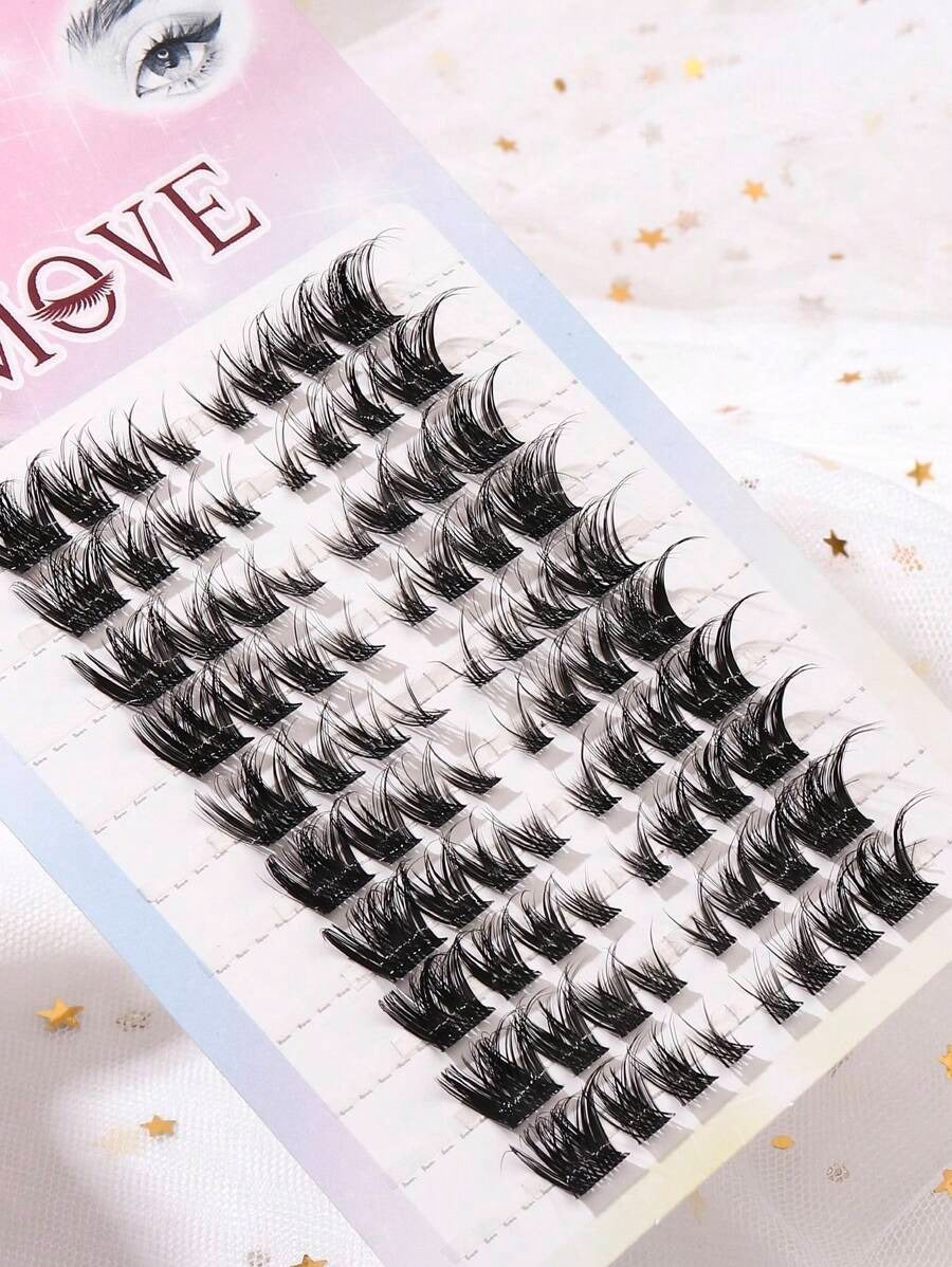 SHEIN C طقم 80 قطعة من الرموش المقوسة