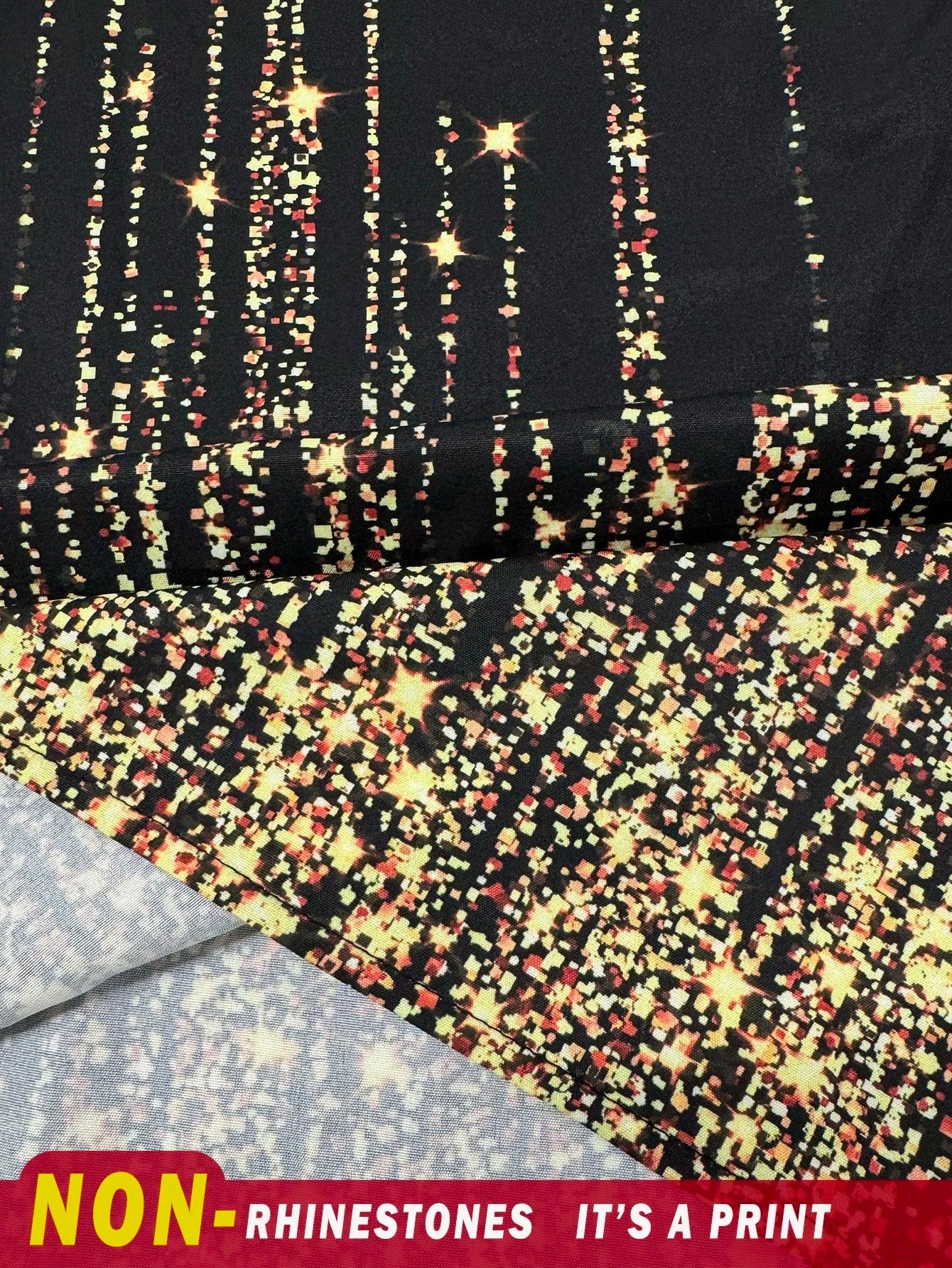 SHEIN Fleurora فستان كافتان أنيق كم قصير وياقة مستديرة بمقاسات كبيرة