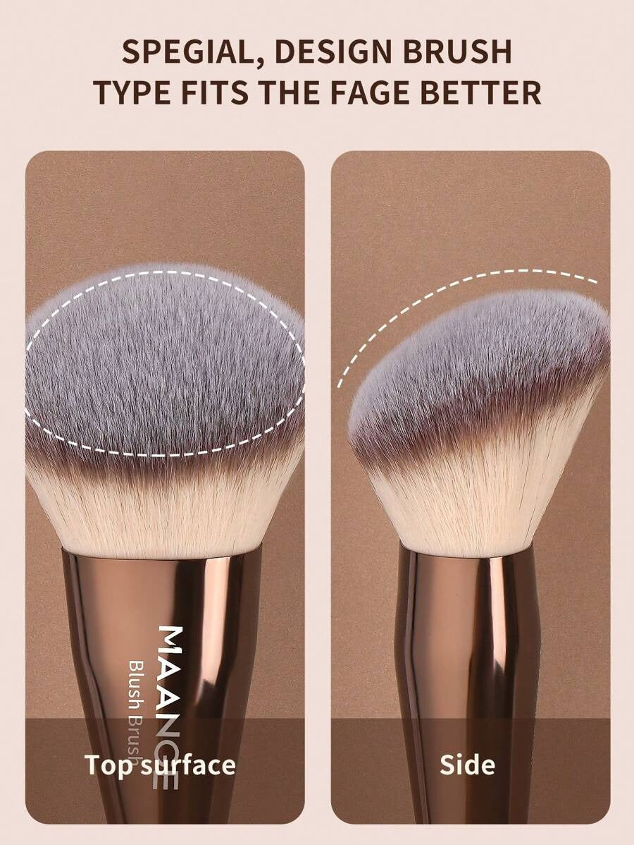 SHEIN MAANGE طقم فرش متكامل مكياج بلون قهوة بني