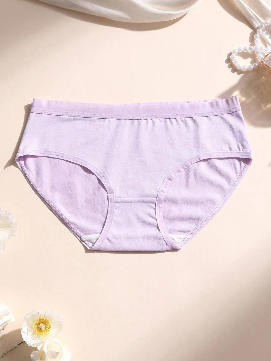 SHEIN Aesletic سراويل داخلية نسائية من 7 قطع بدون غرز من القطن ومتعدد الألوان