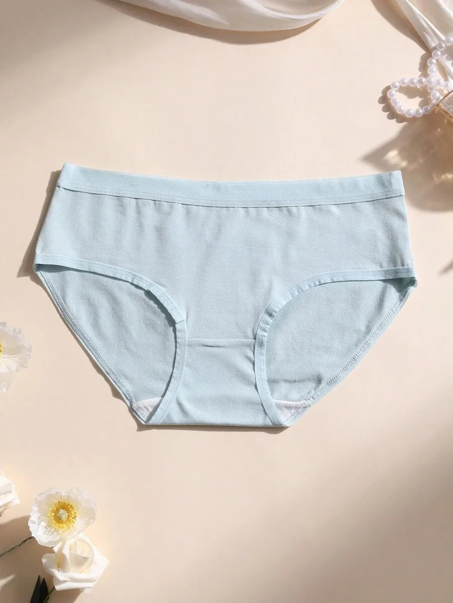 SHEIN Aesletic سراويل داخلية نسائية من 7 قطع بدون غرز من القطن ومتعدد الألوان