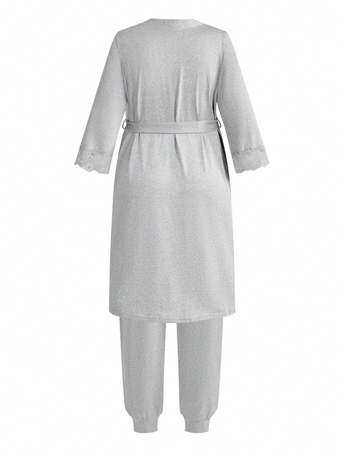 SHEIN BloomMama طقم ملابس نوم للحوامل 3 قطع ناعم ومريح