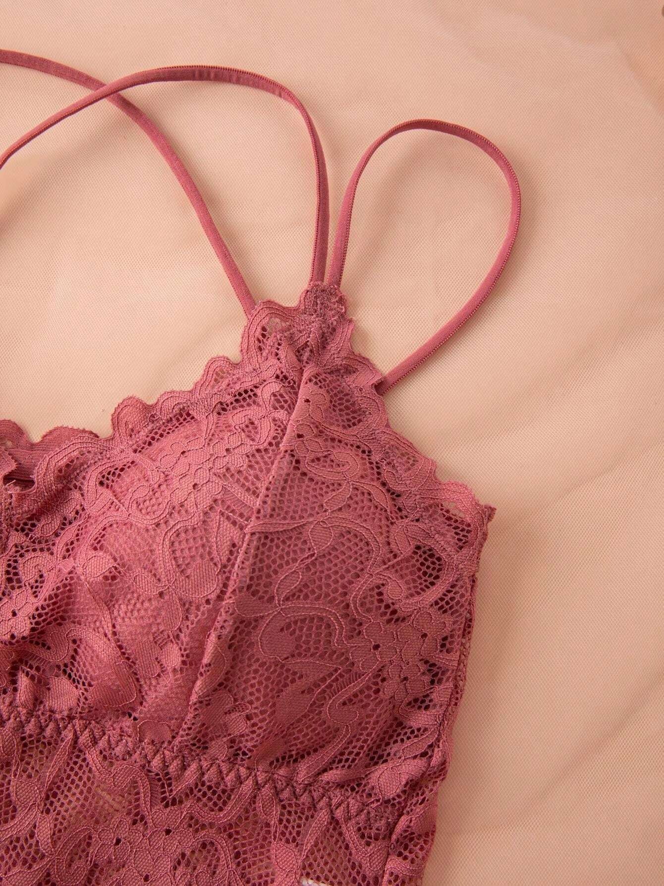 SHEIN  5 أطقم داخلية دانتيل بألوان مختلفة