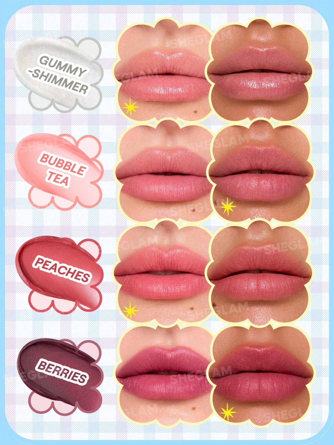 SHEGLAM Bubble Kiss Peaches بلسم شفاه