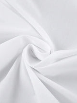 SHEIN قميص نسائي أبيض فضفاض بتصميم كلاسيكي عصري