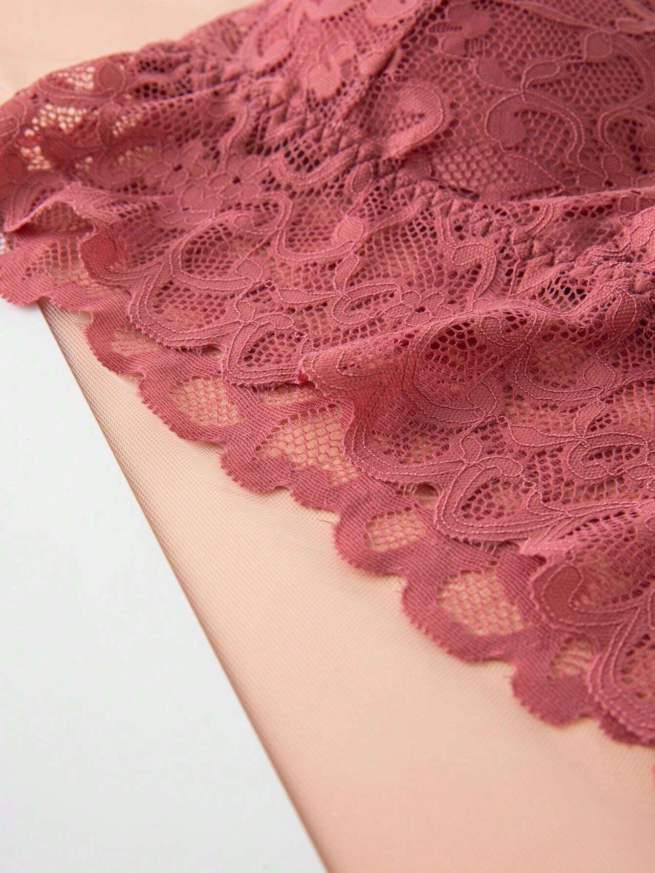 SHEIN  5 أطقم داخلية دانتيل بألوان مختلفة