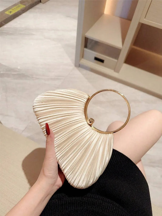 SHEIN حقيبة كلاتش وصندوق مطوي للحفلات والسهرة فاخرة مرصعة بالراينستون