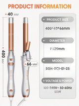 SHEGLAM HAIR Cool Lock Airflow مكواة تجعيد الشعر