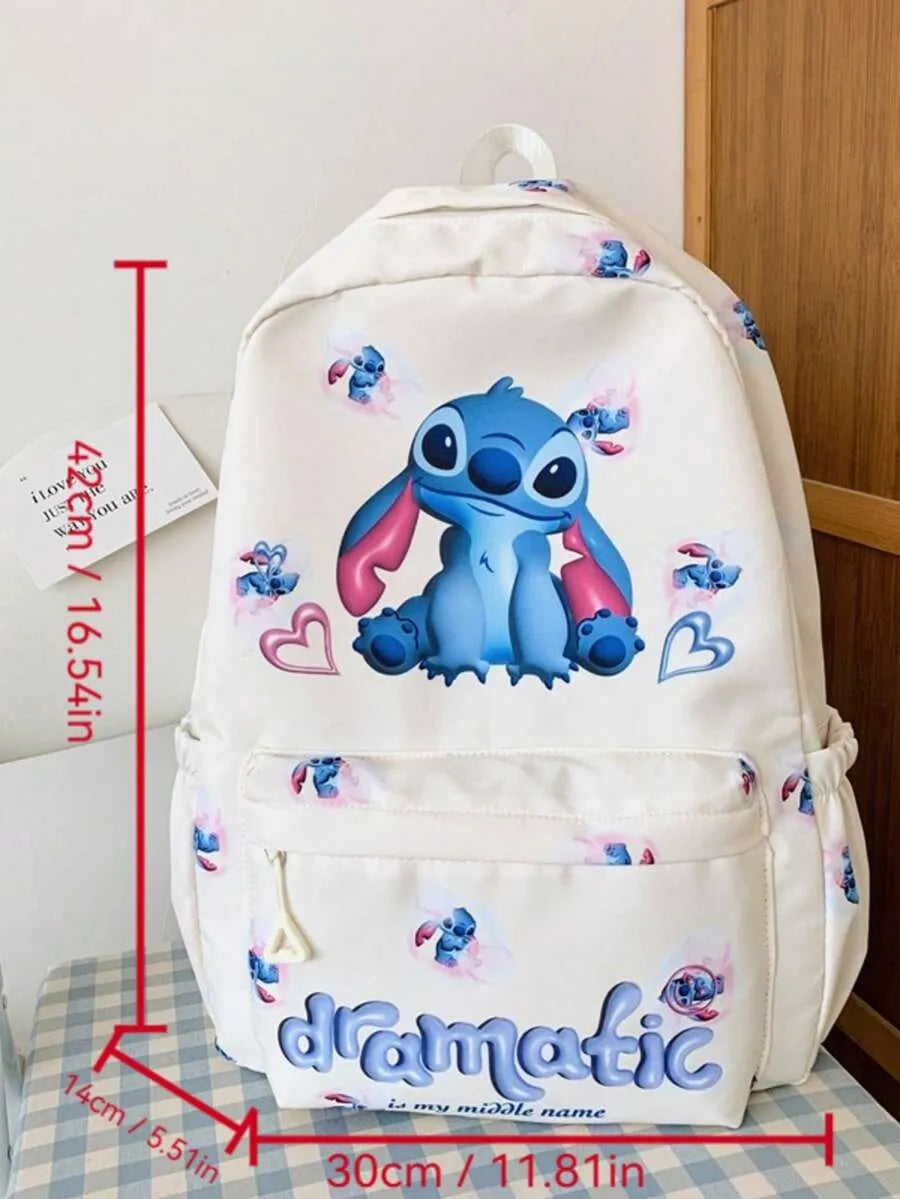 SHEIN Disney مجموعة حقيبة ظهر من 3 قطع مع علبة أقلام وحقيبة غداء
