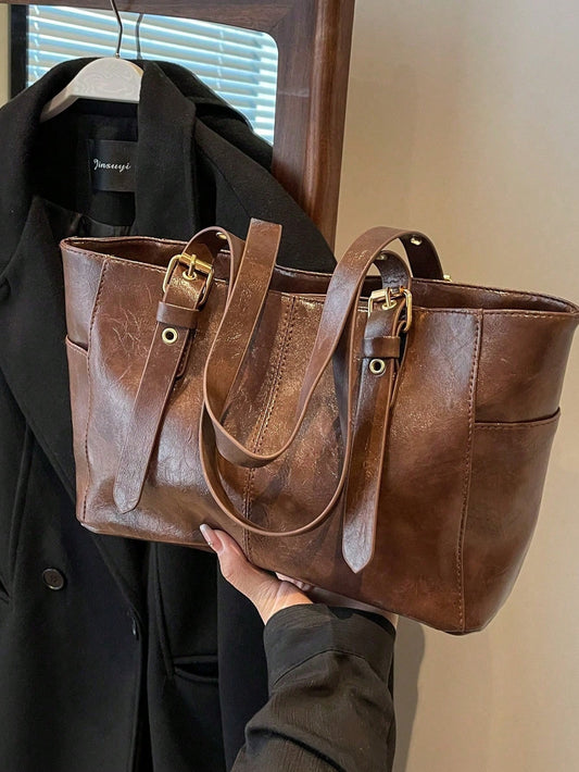 SHEIN حقيبة إبط كبيرة السعة بتصميم بسيط للتنقل