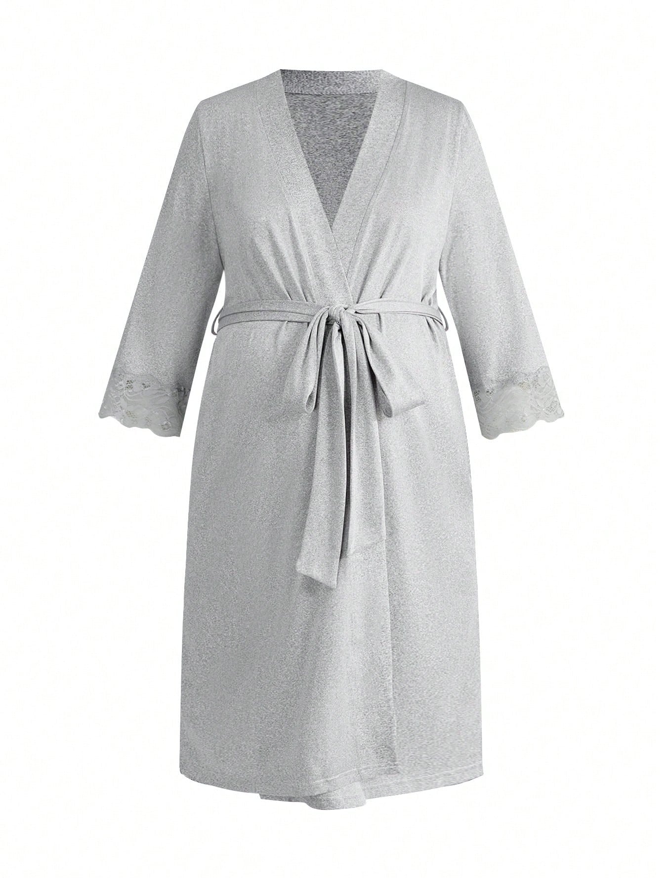 SHEIN BloomMama طقم ملابس نوم للحوامل 3 قطع ناعم ومريح