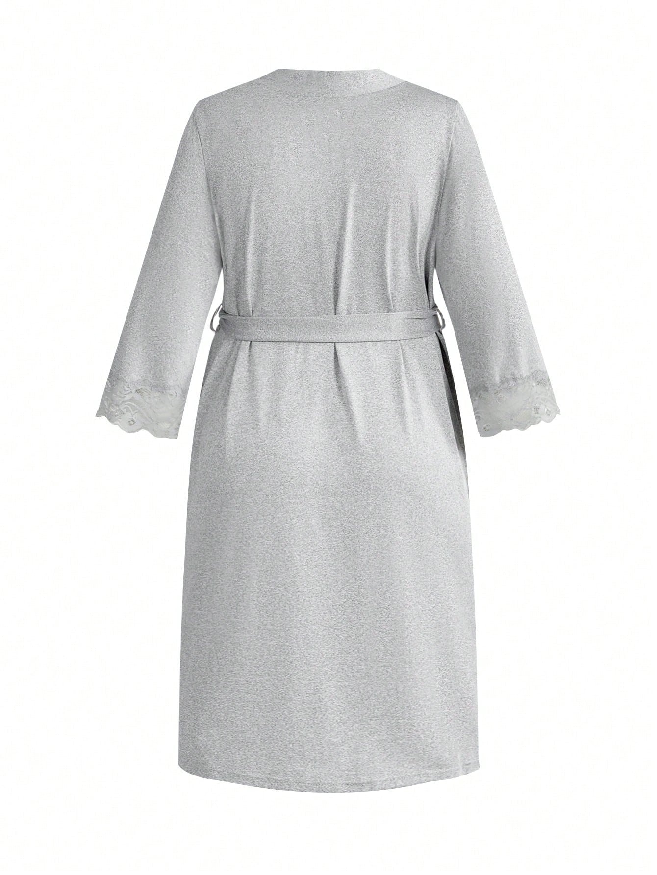 SHEIN BloomMama طقم ملابس نوم للحوامل 3 قطع ناعم ومريح