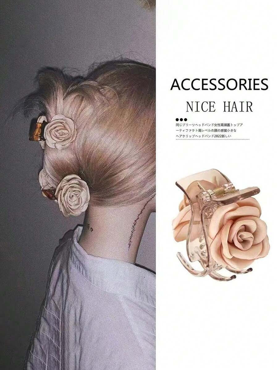 SHEIN مشبك شعر بتصميم وردة