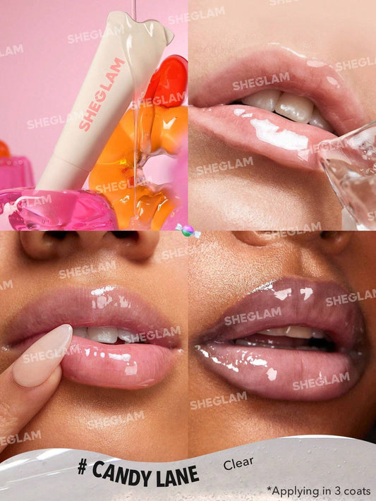 SHEGLAM Crystal Glaze Candy Lane مرطب شفاه شفاف