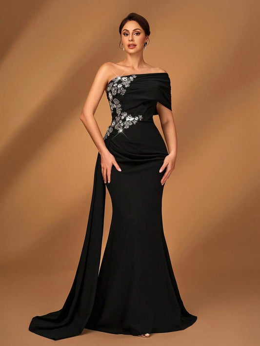 SHEIN Serin فستان ماكسي أنيق