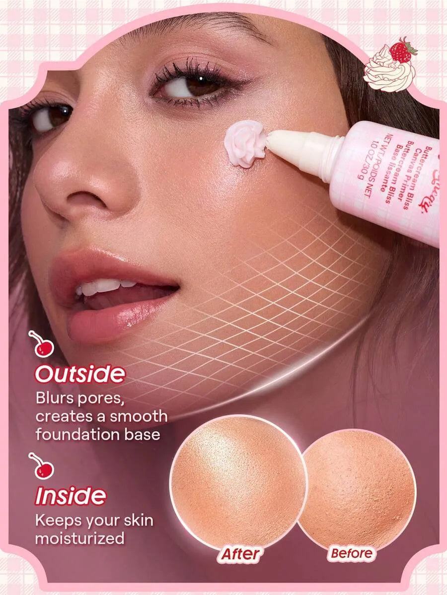 SHEIN SHEGLAM Sweetheart Collection Buttercream Bliss Canvas برايمر جل مرطب بلون وردي فاتح