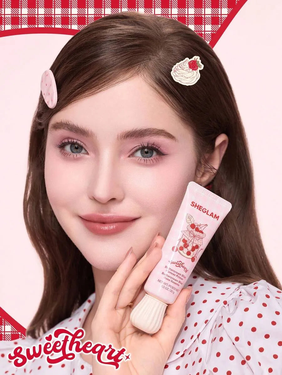 SHEIN SHEGLAM Sweetheart Collection Buttercream Bliss Canvas برايمر جل مرطب بلون وردي فاتح