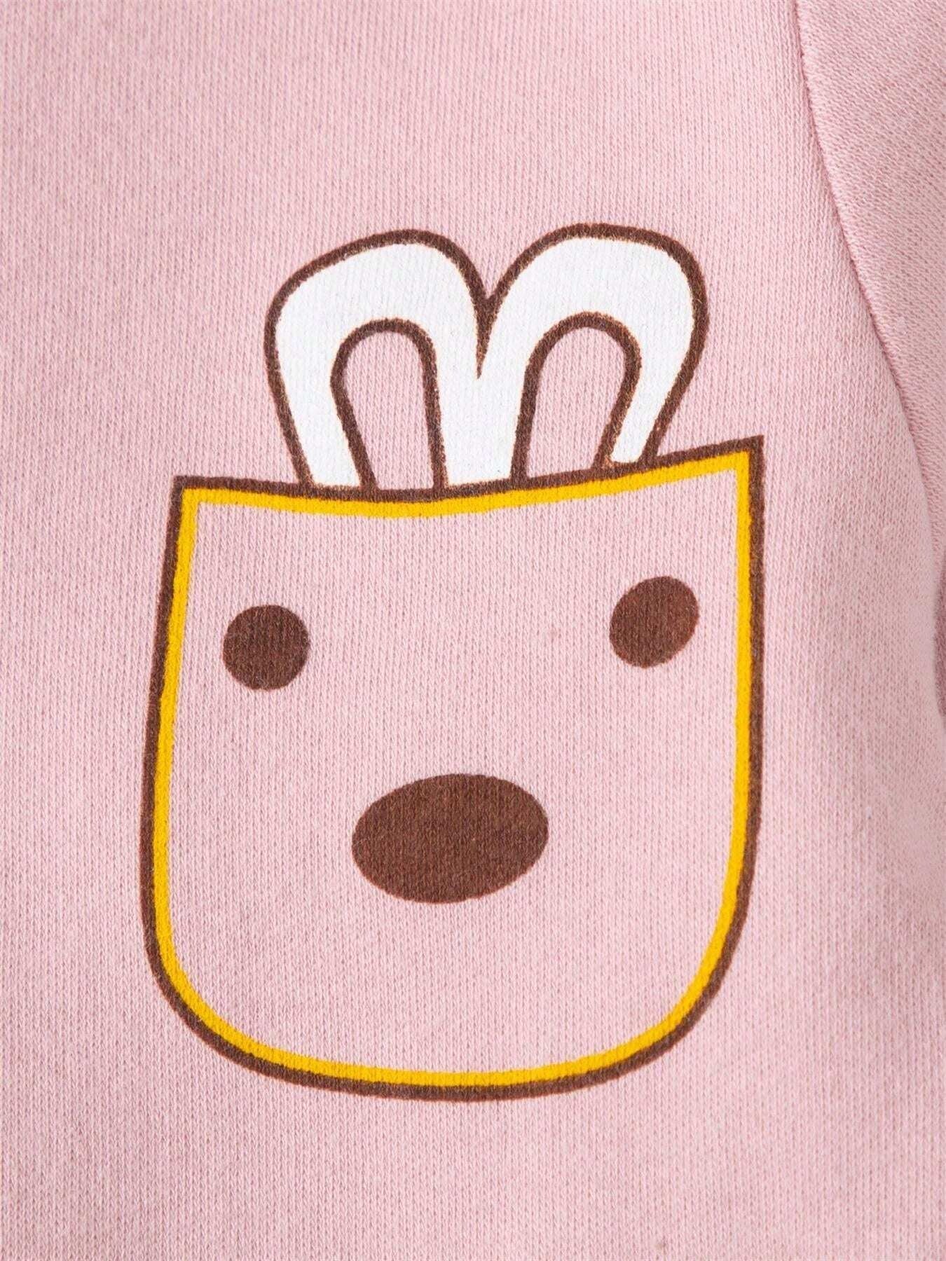 SHEIN طقم بيجاما 2 قطعة بطبعة أرنب كرتونية للفتيات