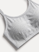 SHEIN MOD طقم 3 حمالات صدر نسائية بدون سلك ومبطنة قليلاً ومتعددة الألوان