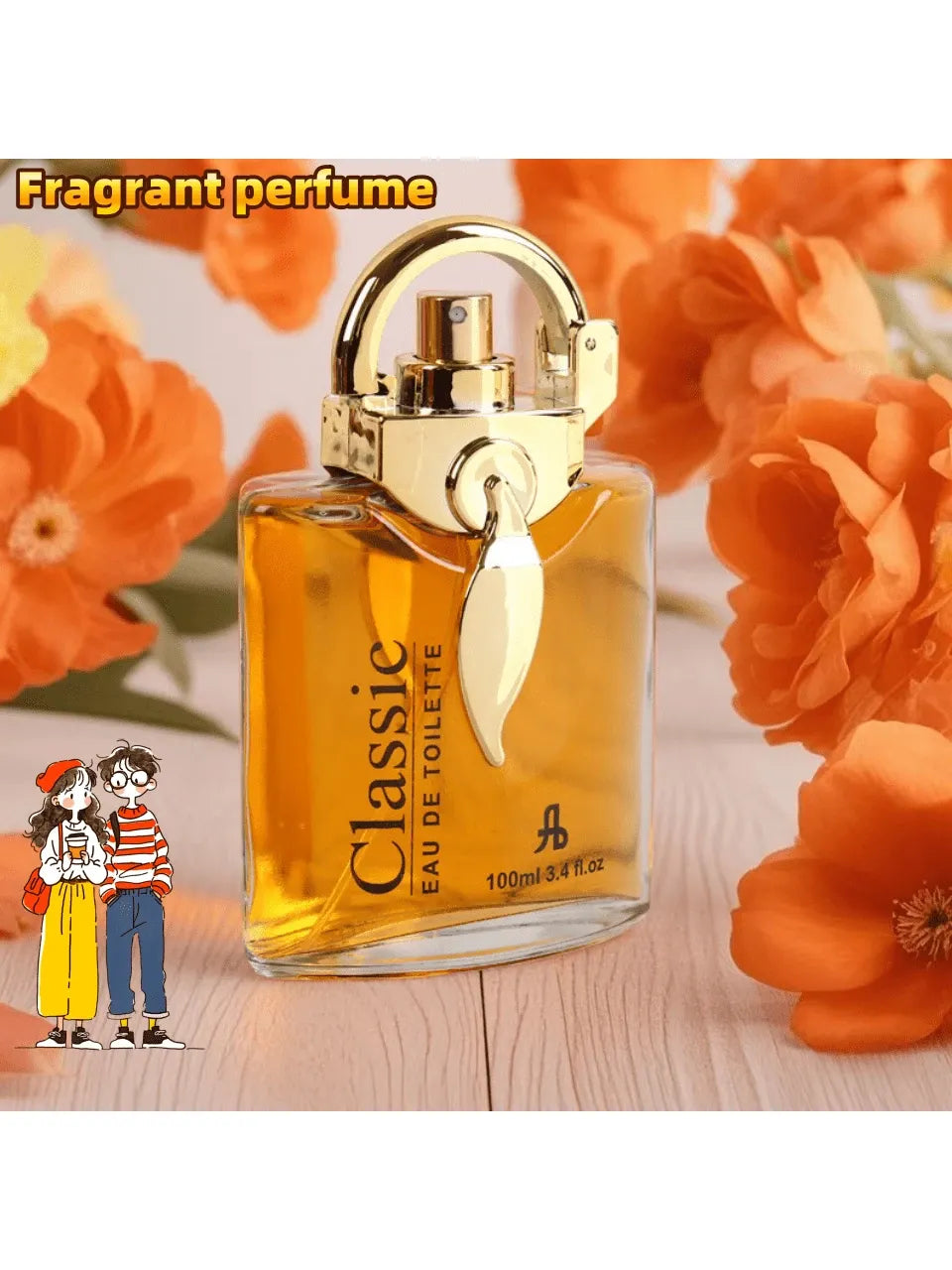 SHEIN عطر نسائي 100 مل برائحة الزهور والبرتقال طويل الأمد