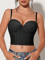 SHEIN حمالة صدر سوداء رافعة وداعمة ومريحة