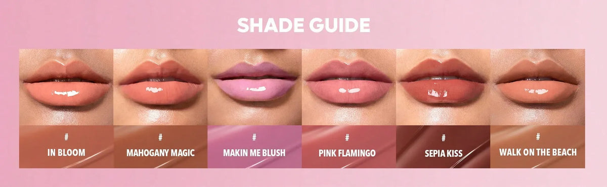SHEIN SHEGLAM Pout-Perfect Berry Season ملمع شفاه لامع بلون