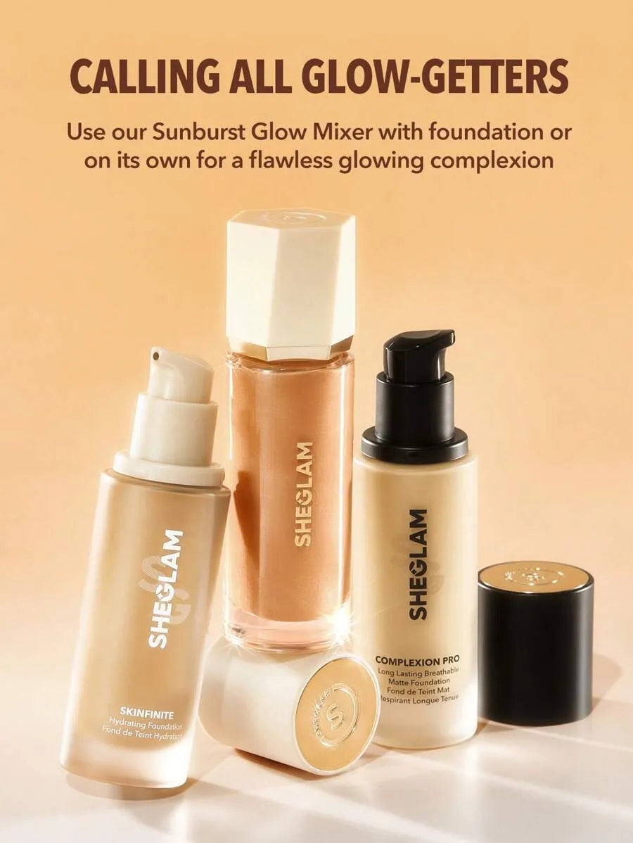 SHEIN SHEGLAM Sunburst Glow Medium Tan Cool ميكسر مكياج متوهج بلون
