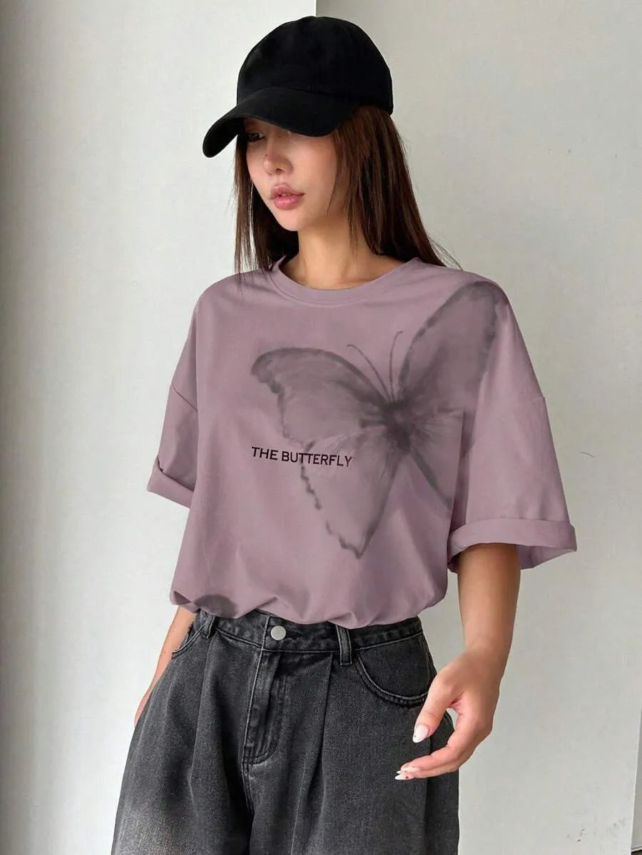 SHEIN DAZY تيشيرت نسائي كاجوال