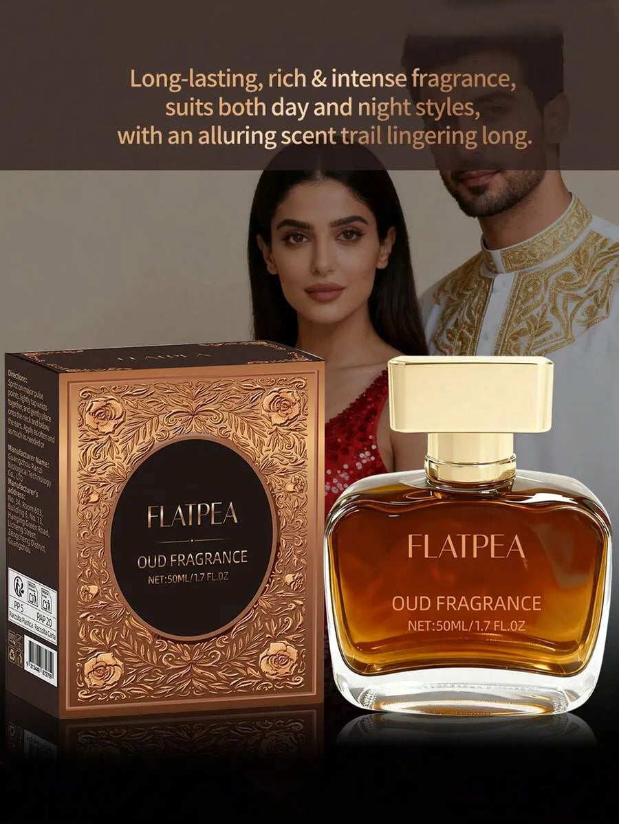 SHEIN عطر رجالي بعود عربي وخشب الصندل 50 مل طويل الأمد