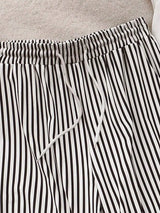 SHEIN INAWLY طقم نسائي قطعتين بلوزة وبطال مخطط بشعار حصان