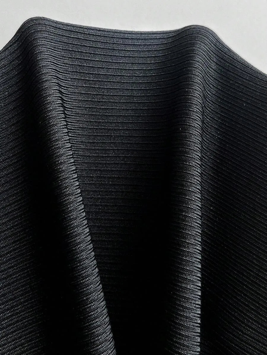 SHEIN Elamini بلوزة  نسائية دانتيل وتريكو بأكمام طويلة