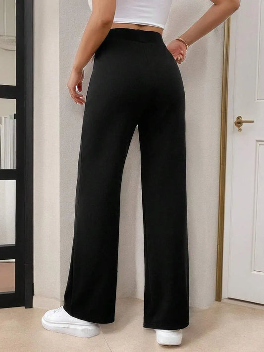 SHEIN Frenchy بنطلون نسائي مستقيم بطبعة جلد النمر