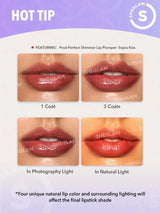 SHEGLAM Pout-Perfect Violet Fizz ملمع شفاه لامع بلون