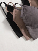 SHEIN Lowkey Lull طقم 3 حمالات صدر نسائية بدون حمالات ولاسلكية، متعدد الألوان