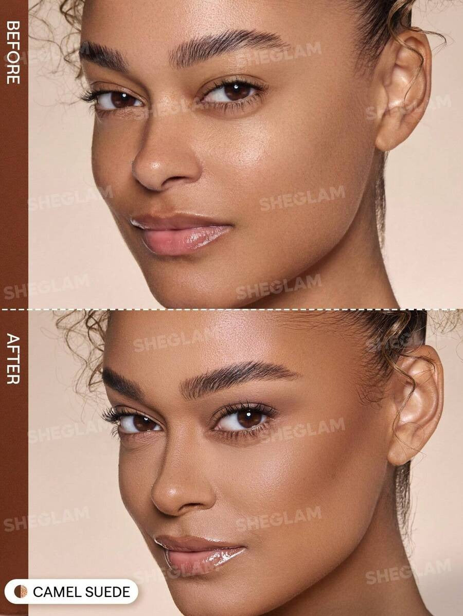 SHEGLAM Camel Suede عصا كونتور وهايلايتر