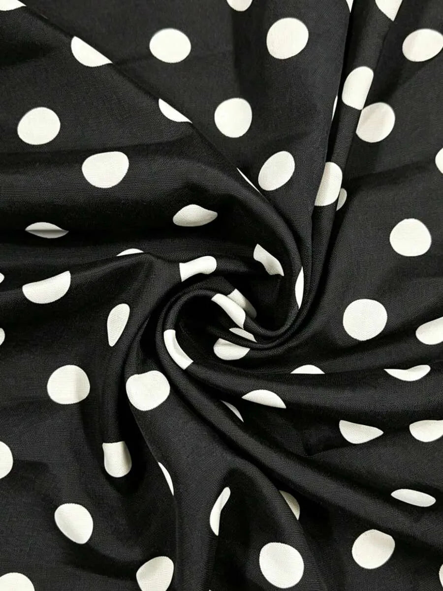 SHEIN Rafferiza جمبسوت نسائية بنقشة نقاط من