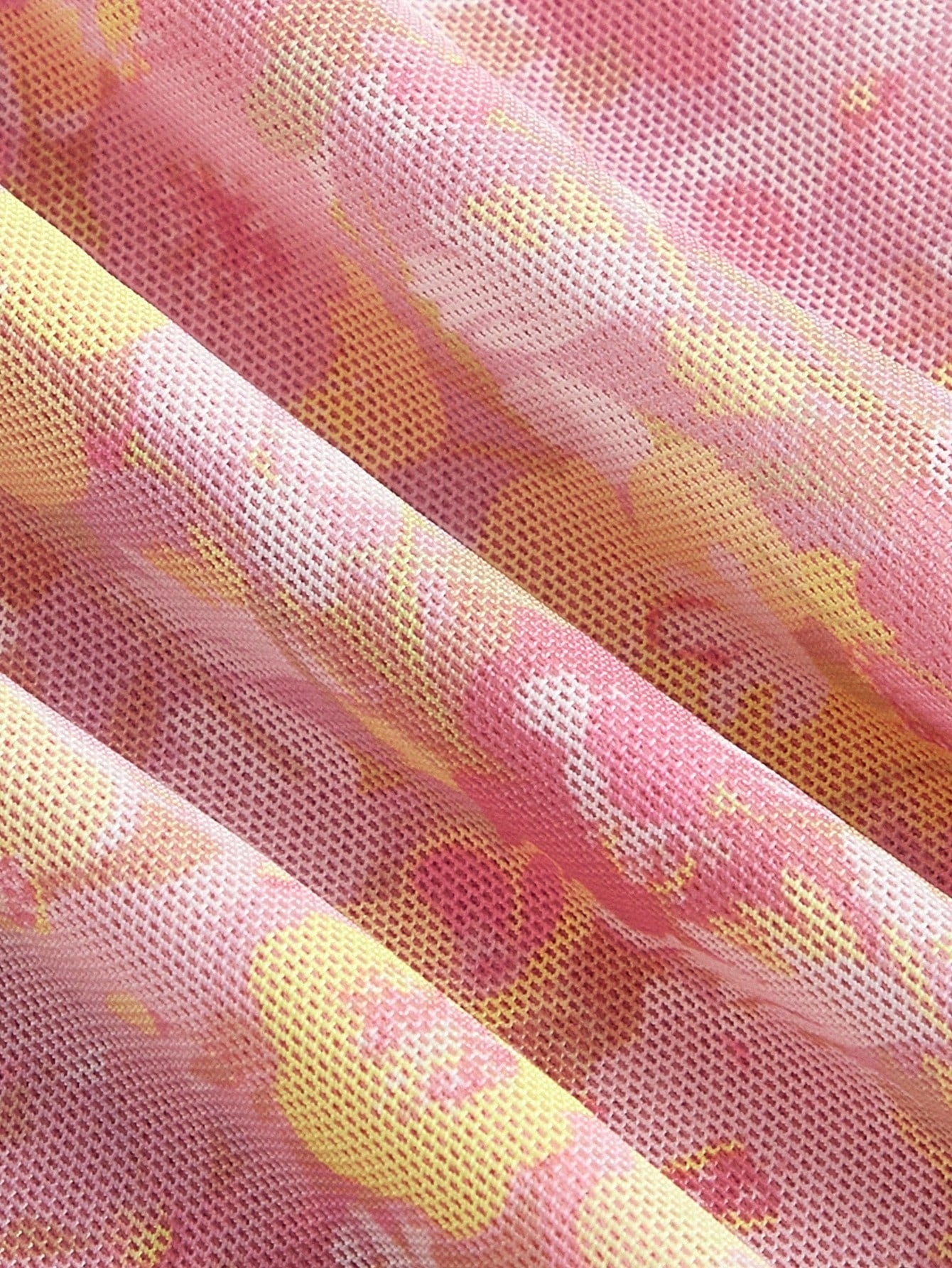 SHEIN MOD فستان بطباعة شاملة وياقة وحافة غير متماثلة