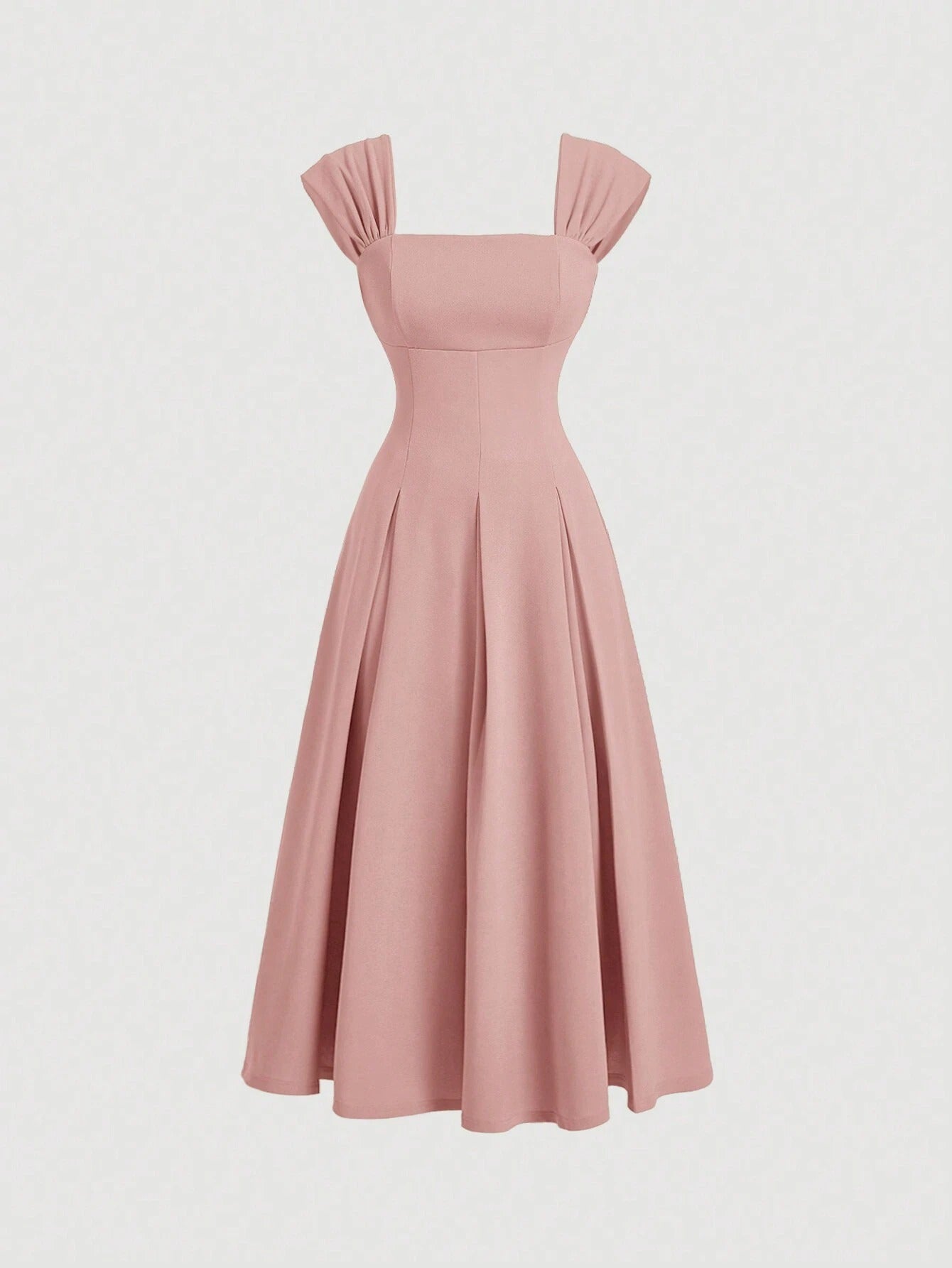 SHEIN MOD فستان طويل أنبوبي مطوي رسمي للنساء