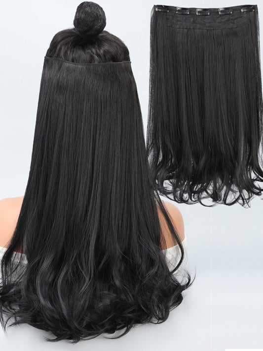 SHEIN وصلة شعر بمشبك ستايل مموج طبيعي أسود