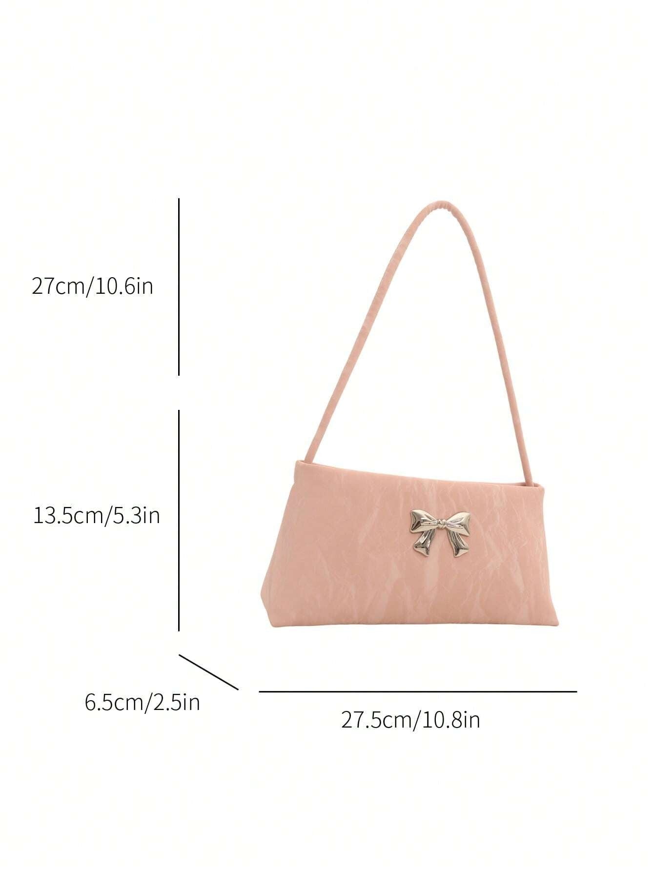 SHEIN حقيبة عصرية للكتف مزينة بفيونكة