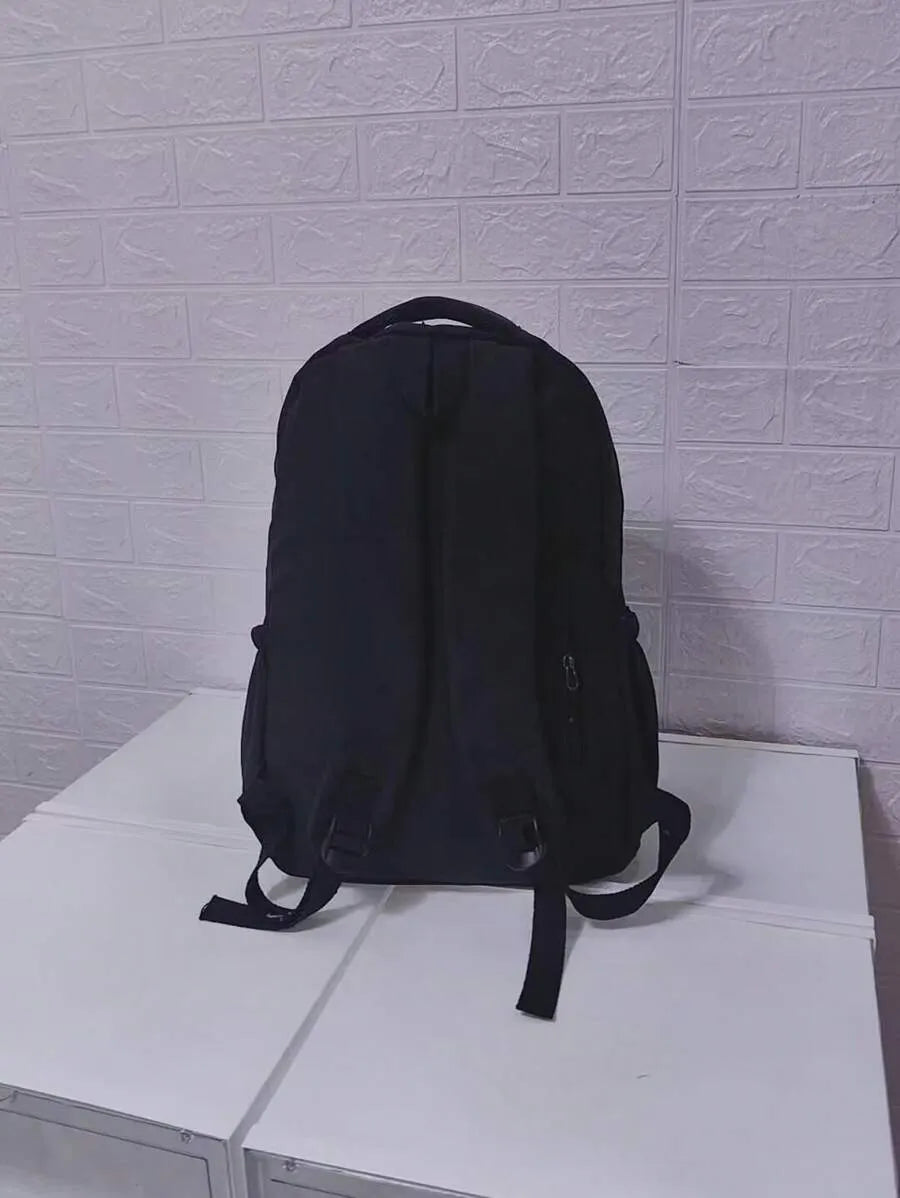 SHEIN ZAOSHANGHAO حقيبة ظهر كاجوال متعددة الجيوب بسعة كبيرة من النايلون